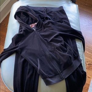 Black Terricloth Juicy Couture jumpsuit